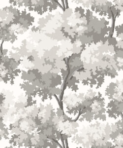 Great Oak Wallpaper- Colorway: Dove - Fable Collection by M&K Studios - Swatch