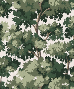 Great Oak Wallpaper- Colorway: Forest - Fable Collection by M&K Studios - Swatch