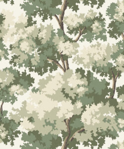 Great Oak Wallpaper- Colorway: Sage - Fable Collection by M&K Studios - Swatch