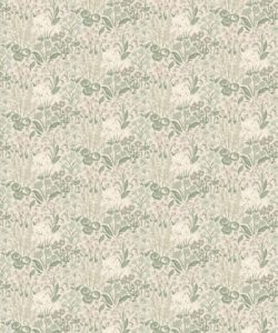 Ophelia Wallpaper- Colorway: Dew - Fable Collection by M&K Studios - Swatch