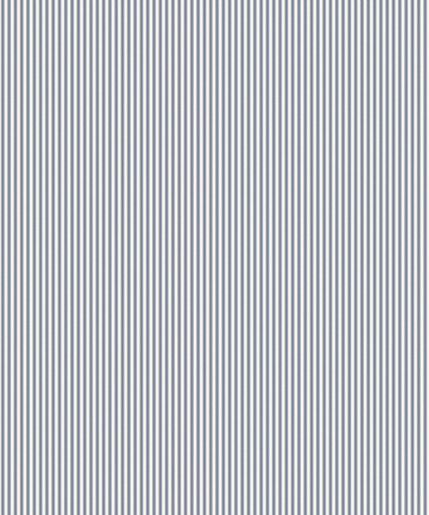 Ticking Stripe (Heritage Hall) Wallpaper - Colourway: Harbour Navy - Swatch