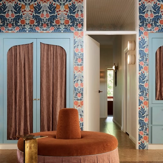 Figs & Strawberries in Powder Blue & Ochre Bon Vivant Collection - Instagram Homepage Grid - Feb26