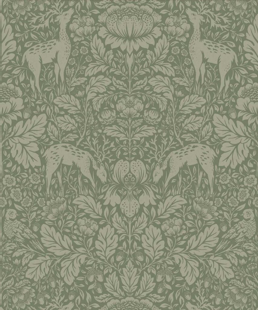 Richmond Wallpaper - Colourway: Sage - Swatch