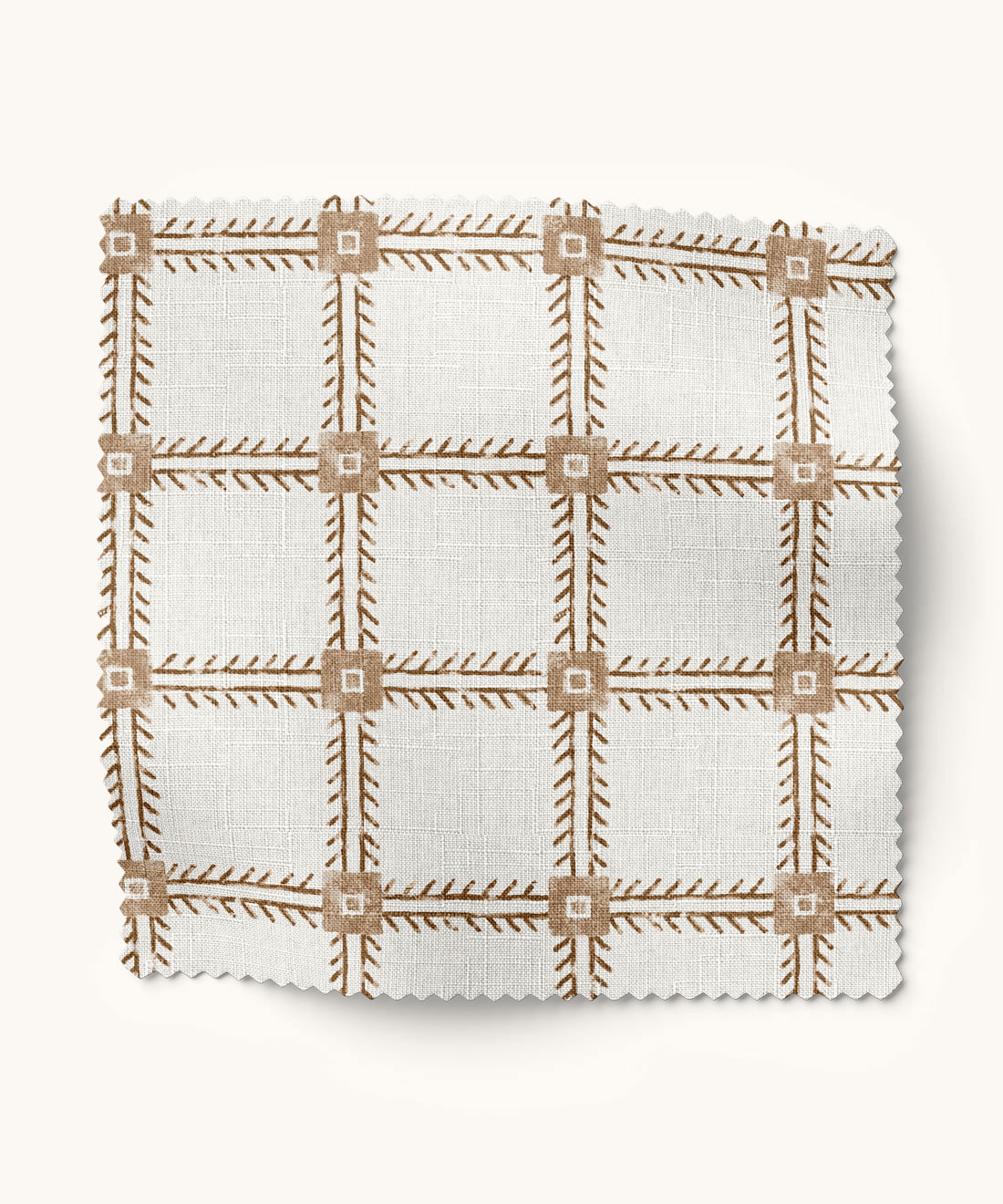 Sam Fabric - Colourway: Brown - Swatch