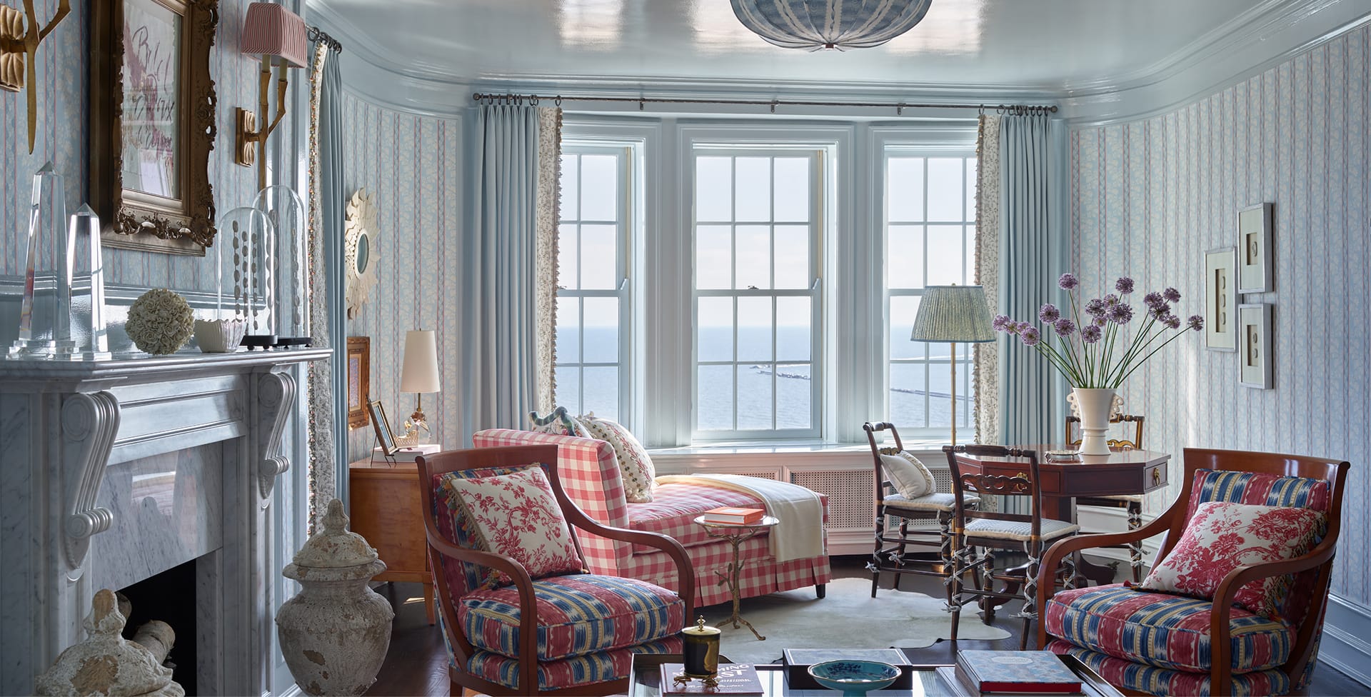 The Tailored Garden - Kim Scodro Wallpaper and Fabric Collection - Collection Page - Hero Image - Elise Wallpaper Insitu