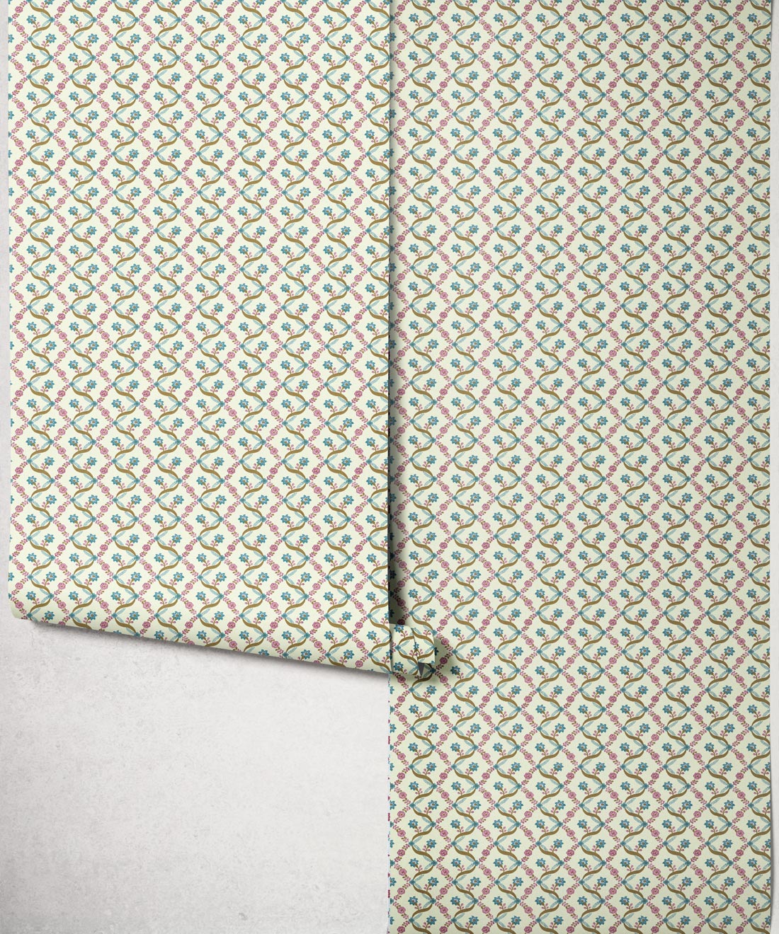Jacqueline Wallpaper - Colourway: Celadon - Roll