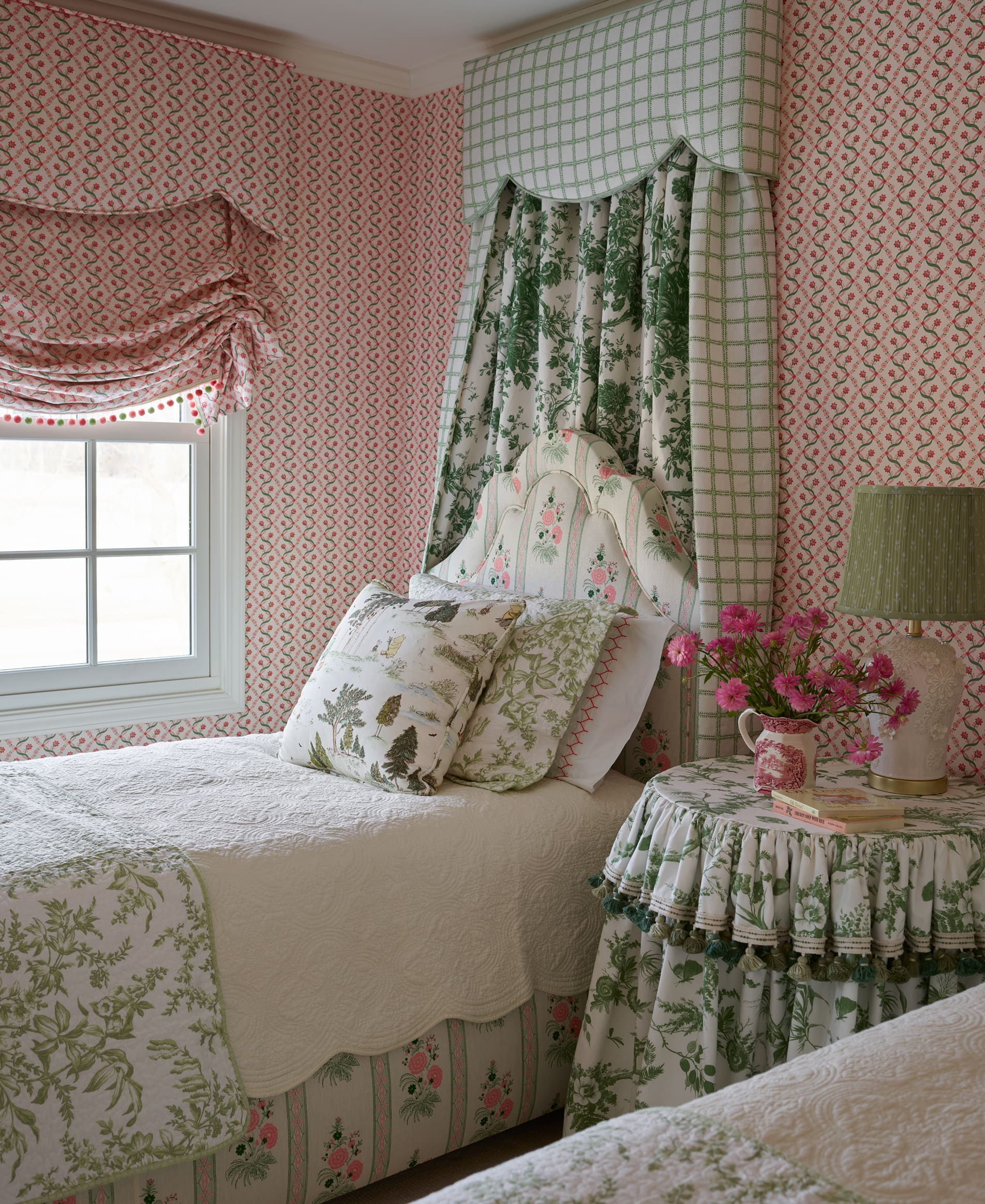 The Tailored Garden - Kim Scodro Wallpaper and Fabric Collection - Collection Page - Inspiration - Jacqueline Wallpaper Insitu