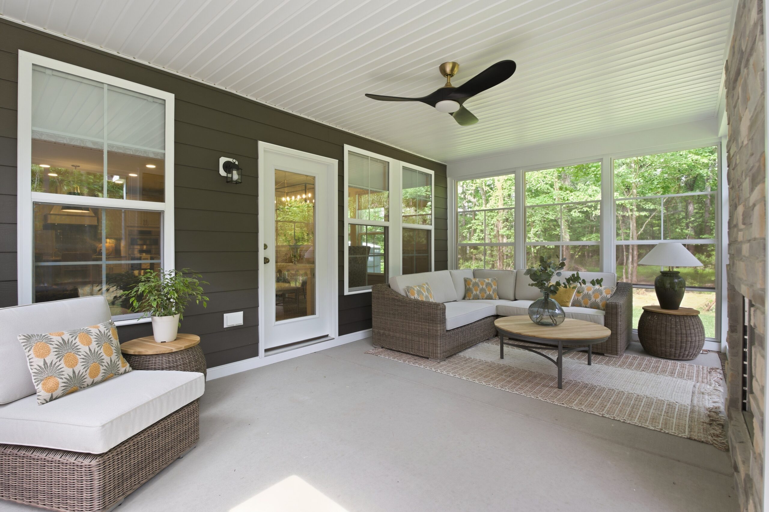 Indoor Outdoor area at the back of the house