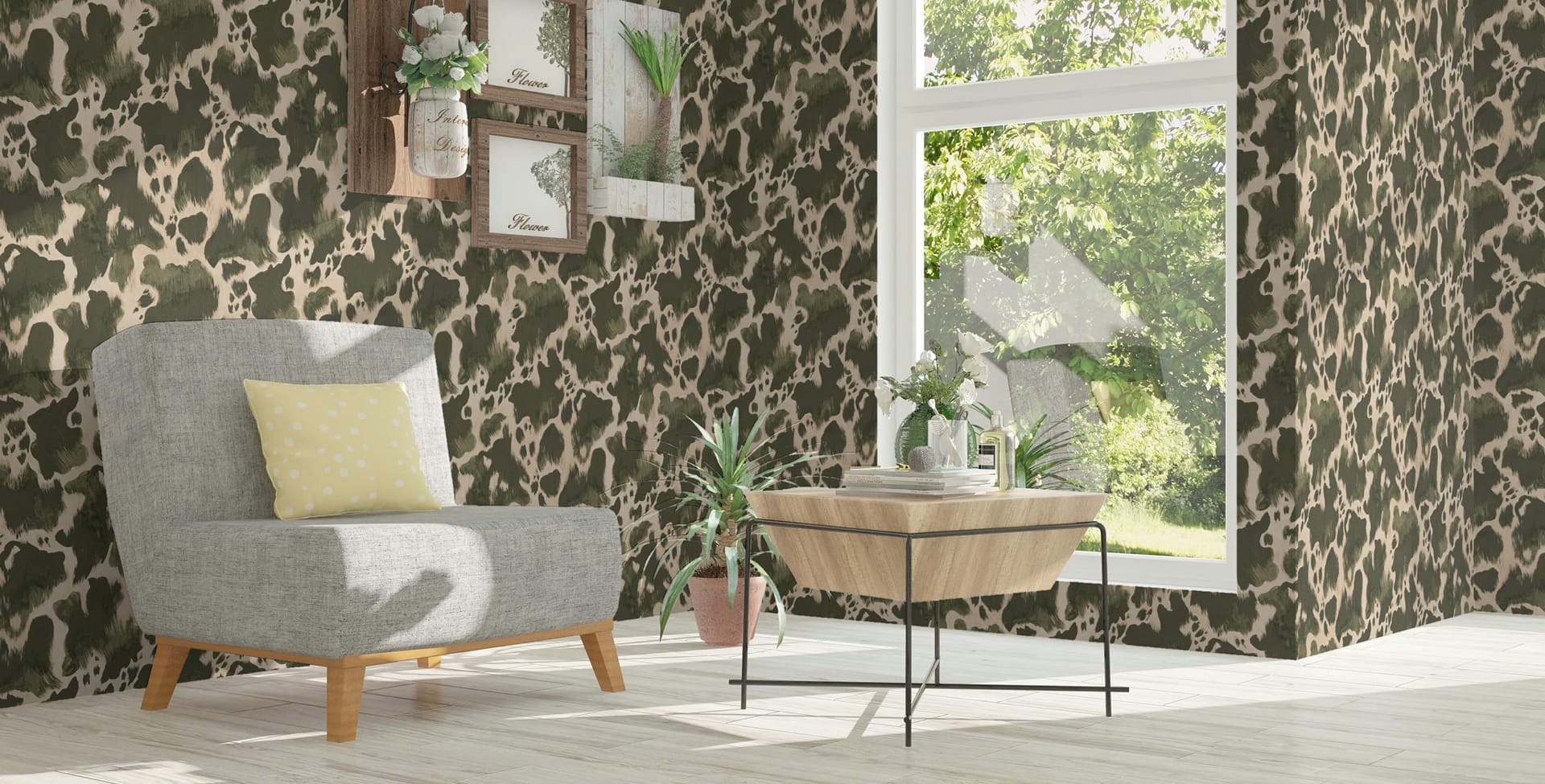 Holstein Wallpaper - Wild at Heart Collection - M&K Studio