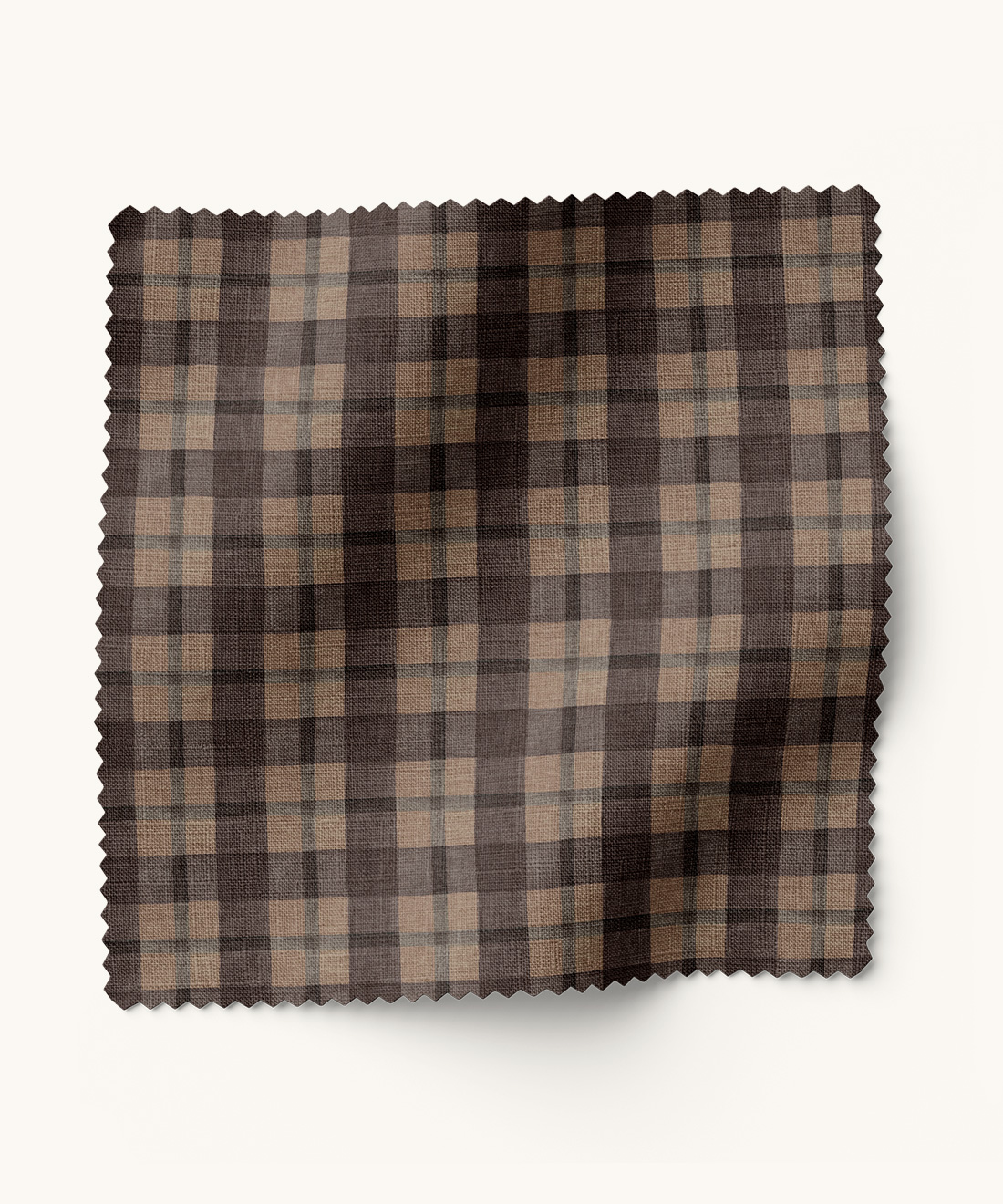 Timber Fabric - Colourway: Walnut - Swatch