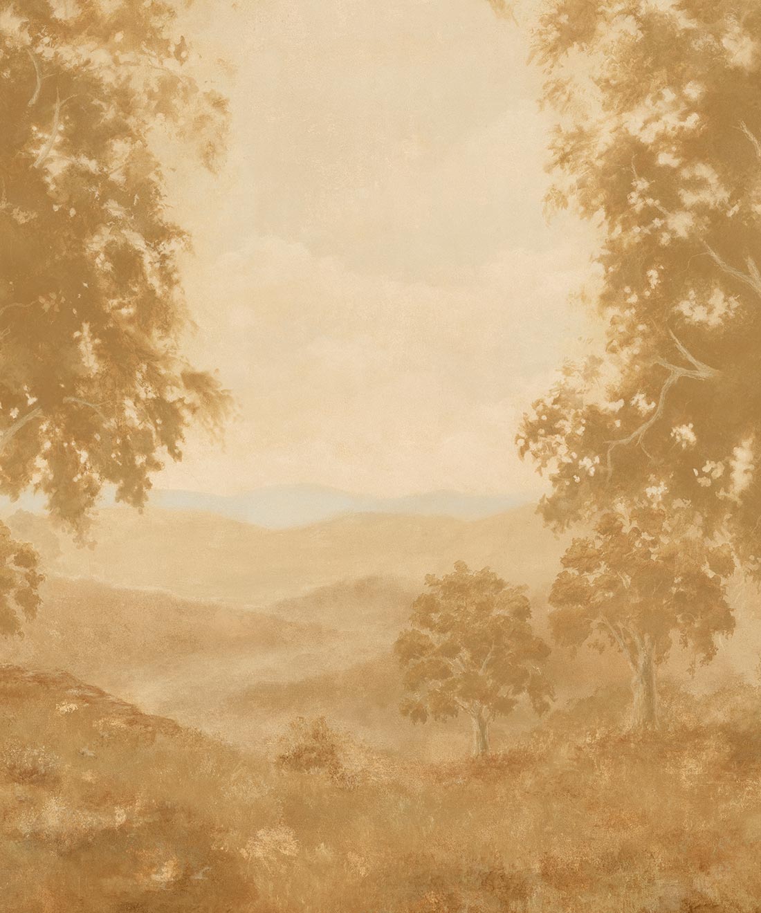 Great Divide Mural - Colourway: Ochre - Swatch