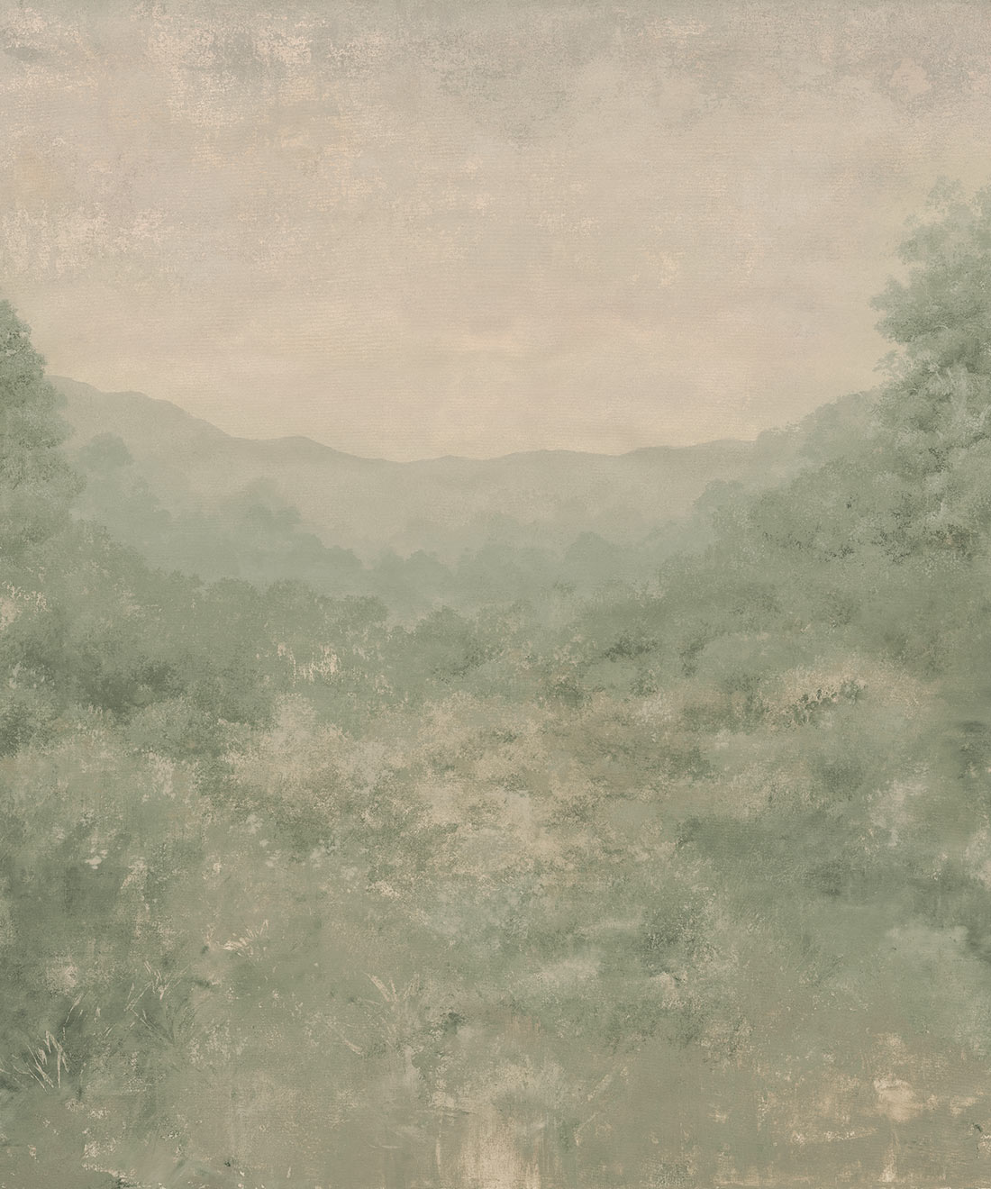 Valewood Mural - Colourway: Fern - Swatch