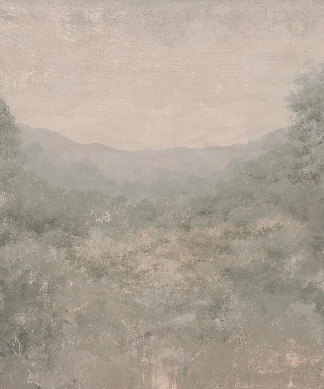 Valewood Mural - Colourway: Limestone - Swatch